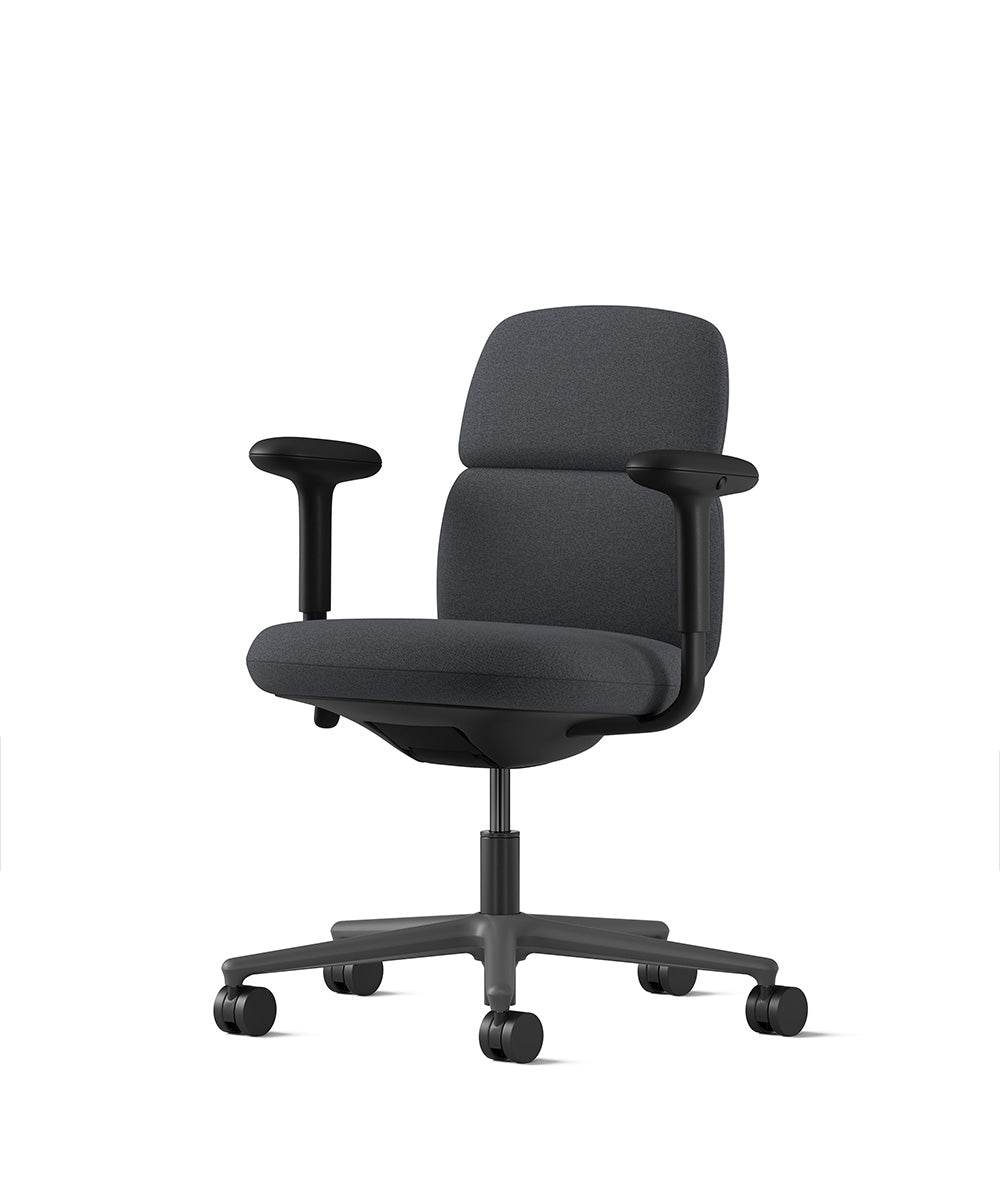 Silla Asari con respaldo medio knight grafito