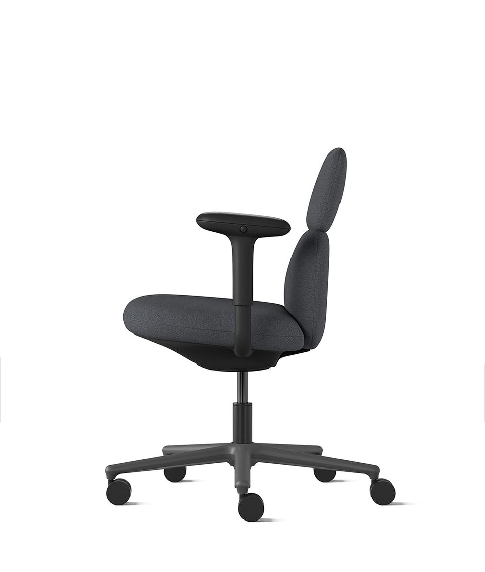 Silla Asari con respaldo medio knight grafito