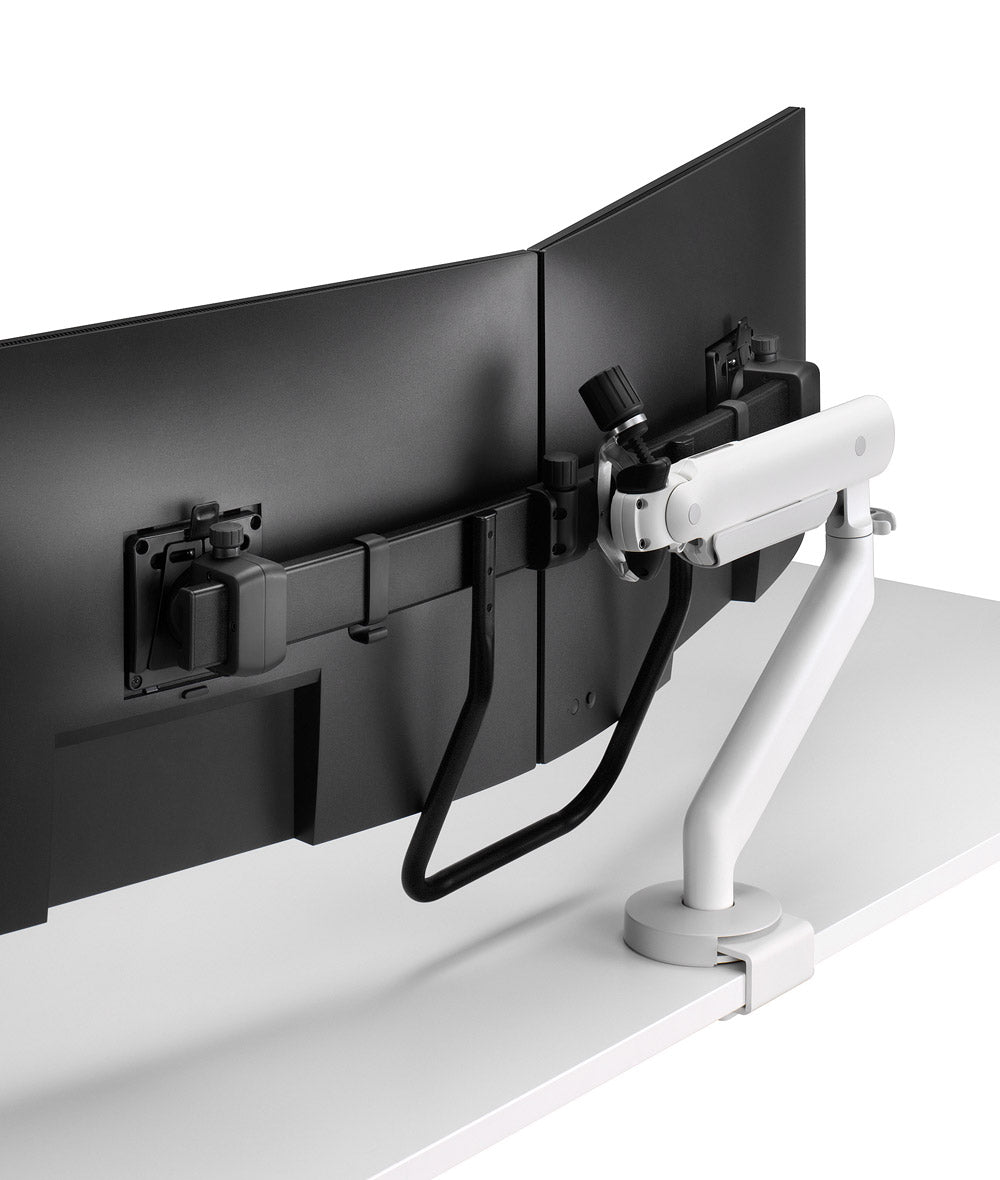 Brazo articulado para dos monitores de gran tamaño Flo X