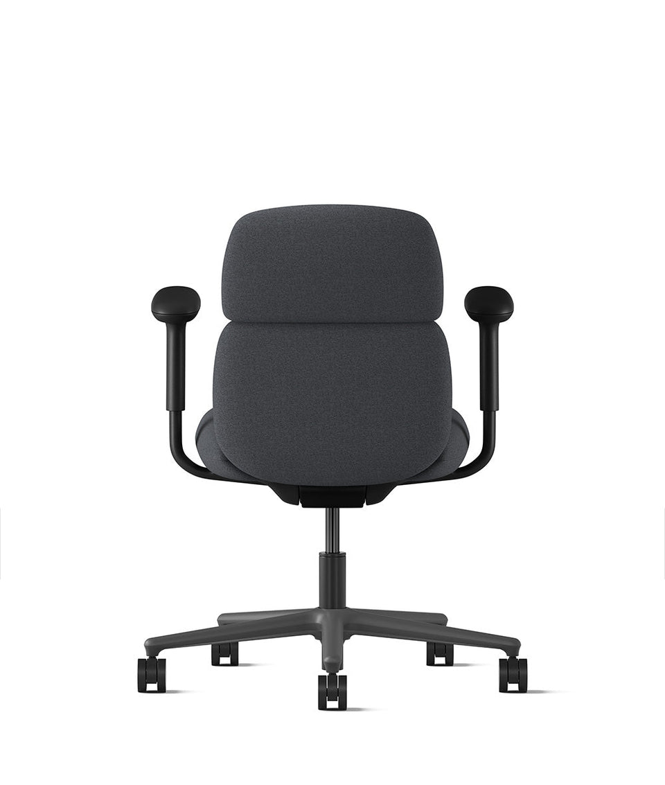 Silla Asari con respaldo medio knight grafito