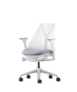 Silla de oficina Sayl studio blanco/silverdale