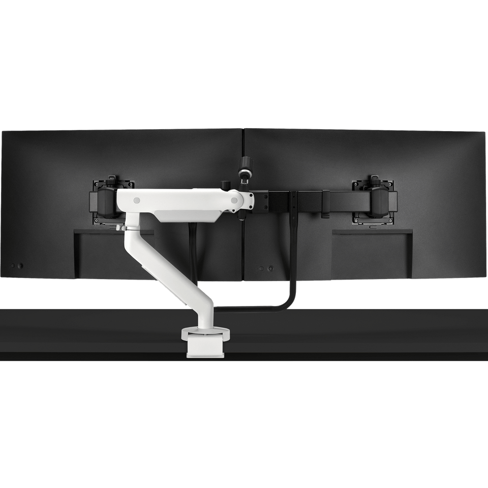 Brazo articulado para dos monitores de gran tamaño Flo X