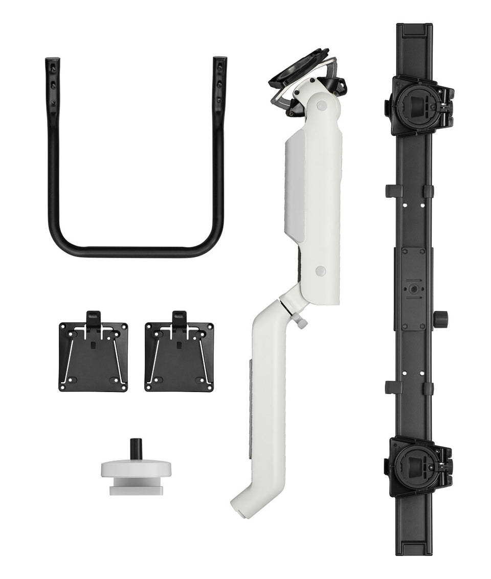 Brazo articulado para dos monitores de gran tamaño Flo X