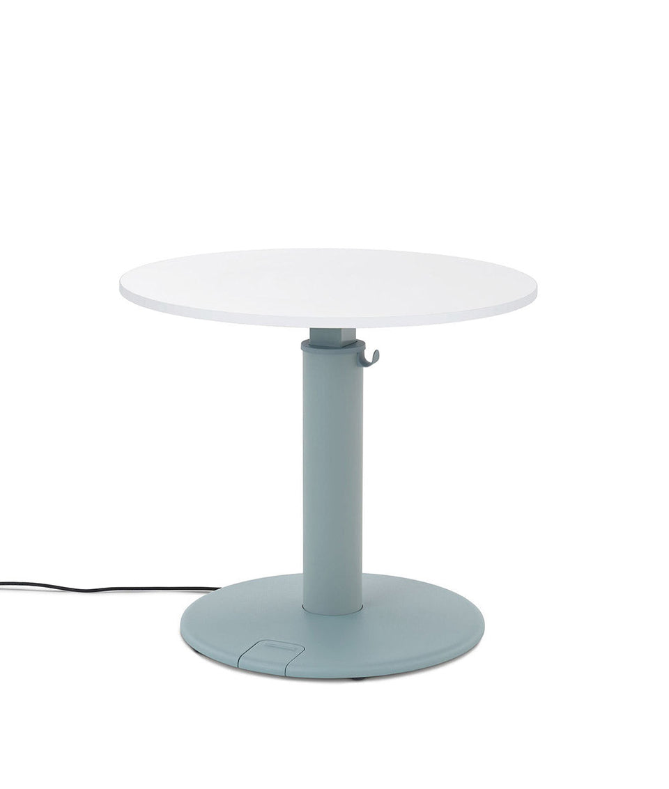 OE1 Round Standing Desk Nogal natural 