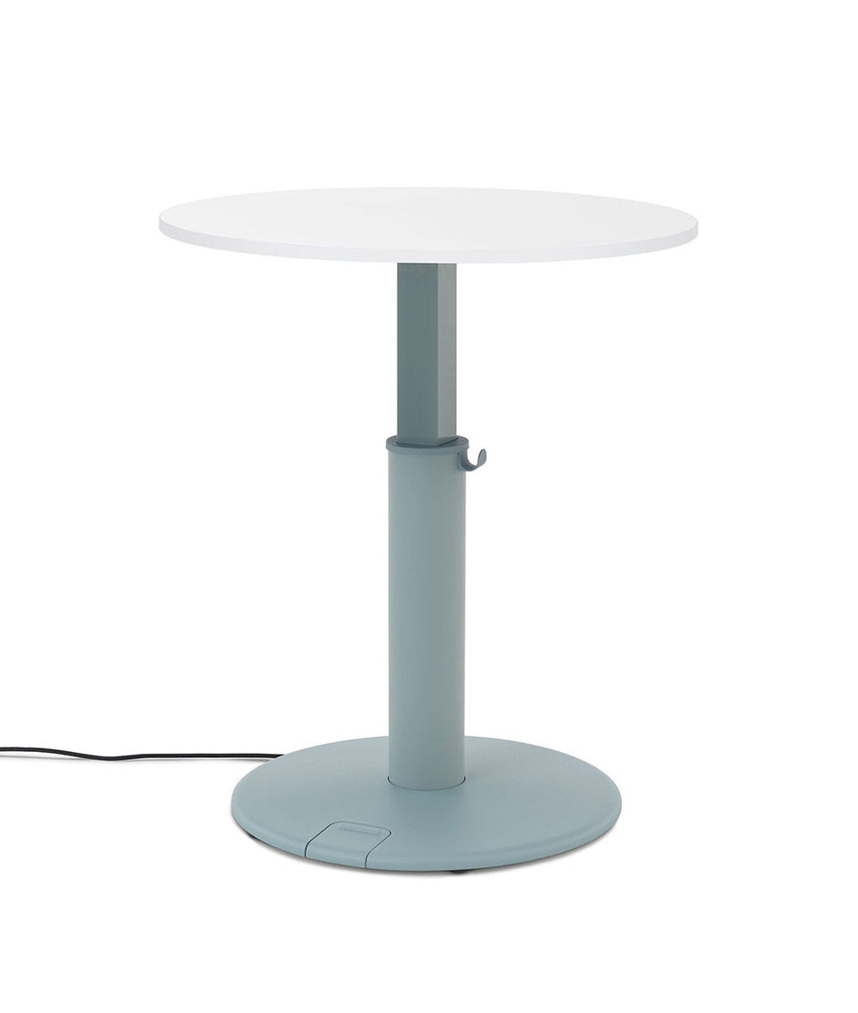 OE1 Round Standing Desk Nogal natural 