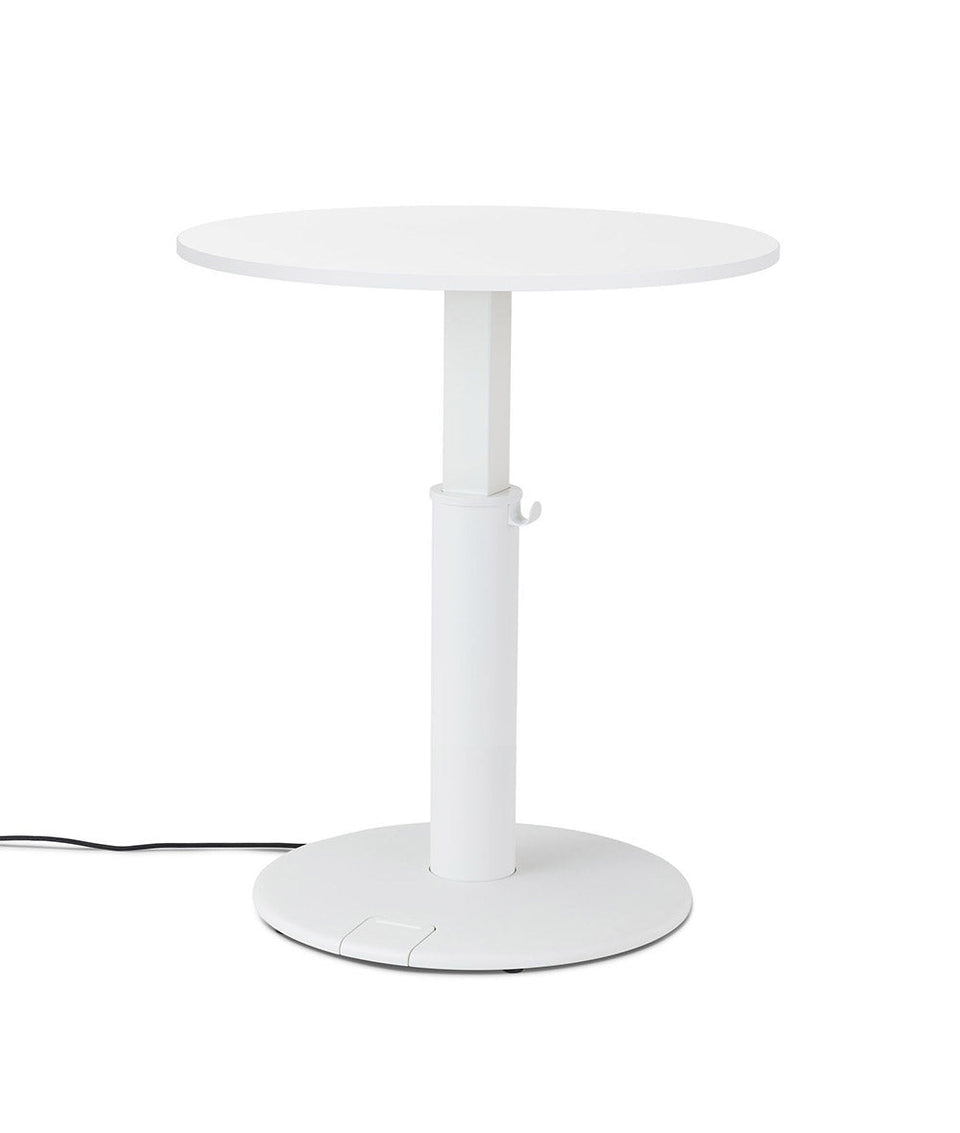 OE1 Round Standing Desk Studio Blanco 