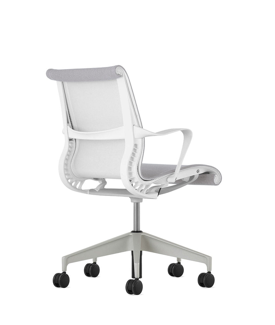 Silla de apoyabrazos fijos Setu gloss/studio blanco